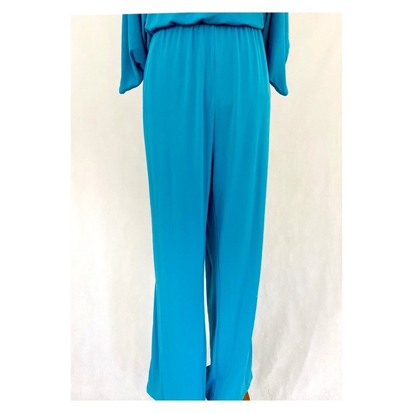 Nicole Miller Batwing Sleeve Jersey Knit Jumpsuit - Picture 3 of 11